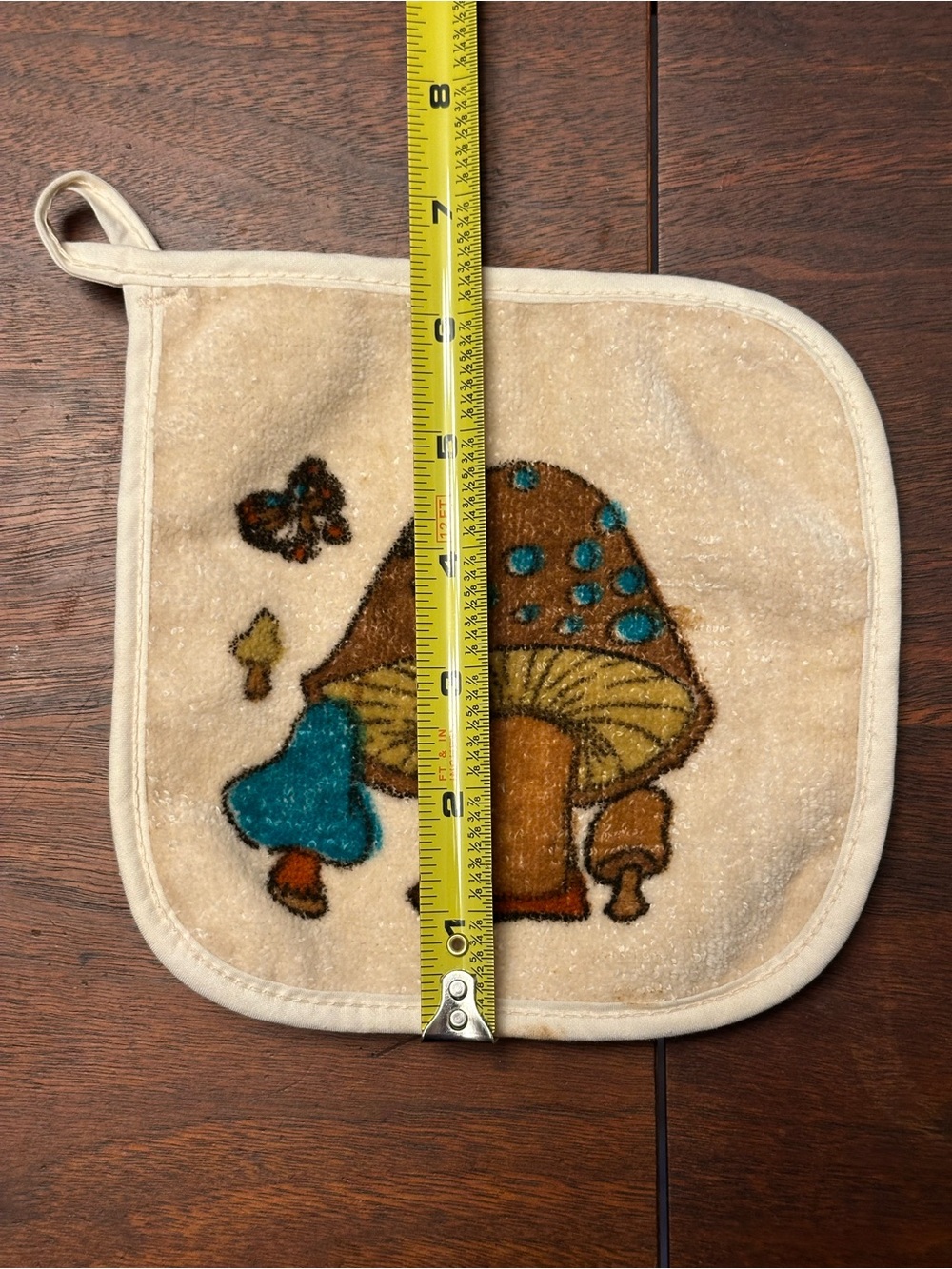 Mushroom butterfly Terry cloth potholder - Picture 9 of 9